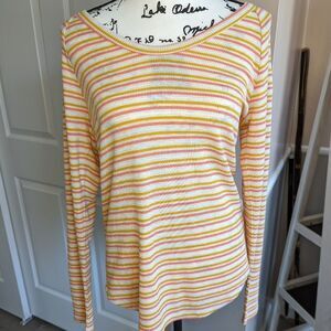 NWOT Gap striped waffle knit top
